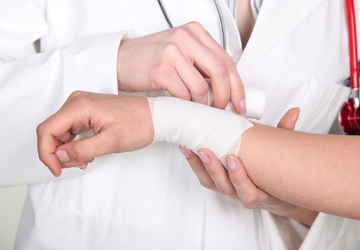 обработка ожога